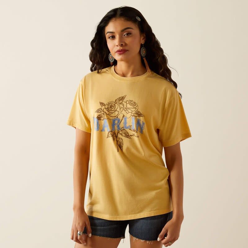ARIAT - Darlin Rose Rattan T-Shirt, Size: XSmall