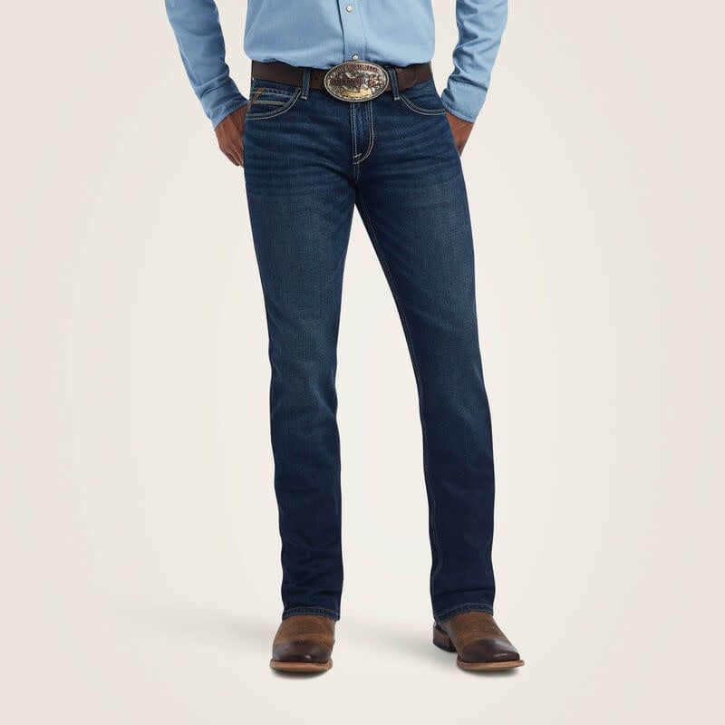 ARIAT - Drake M7 Slim Toro Straight Jean, Longueur: 34, Waist: 29