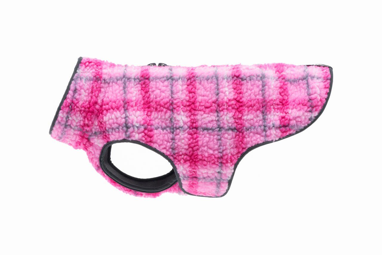 RC PETS - Tundra Fleece 3 Seasons Peony Plaid Coat, Size: 8