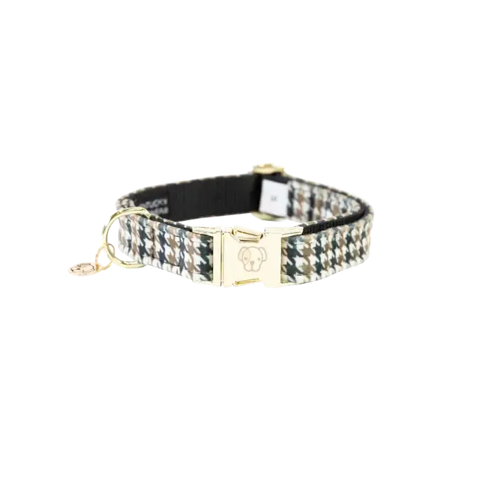 KENTUCKY DOGWEAR - Pied-De-Poule Dog Collar, Size: XSmall