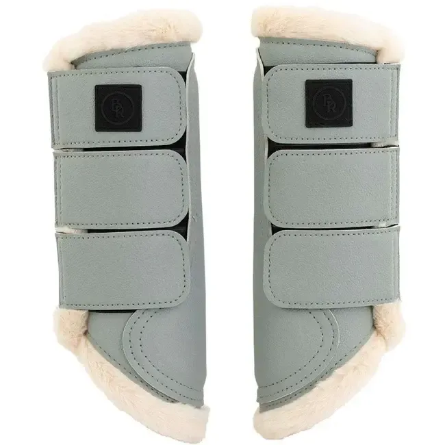 BR EQUESTRIAN - Slate Gray Majestic Boot Indira with Faux fur, Size: small