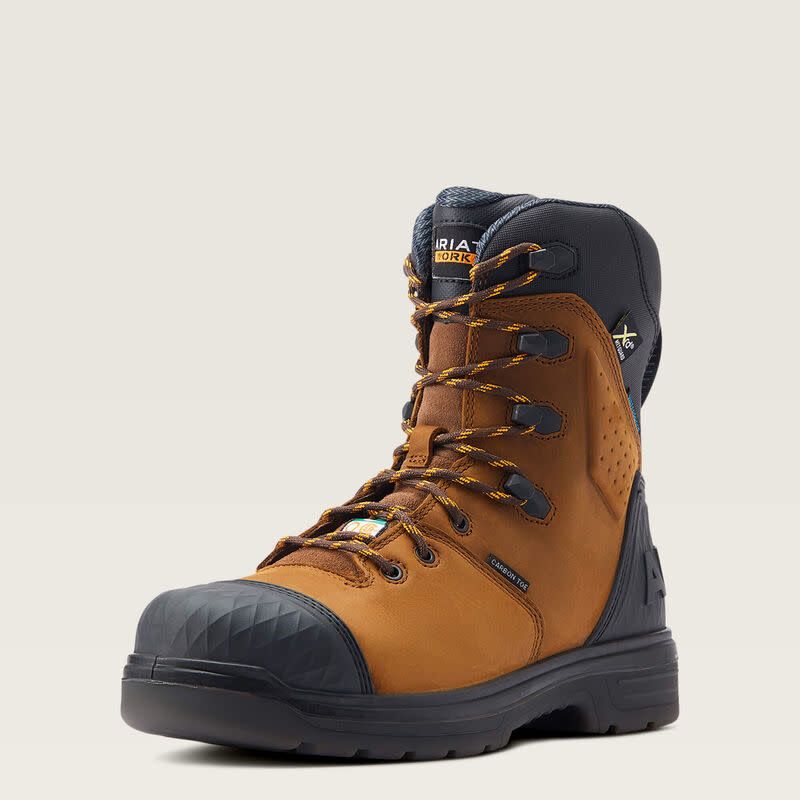 ARIAT - Turbo Outlaw 8&quot; CSA MetGuard Barley Brown Work Boot, Size: 7