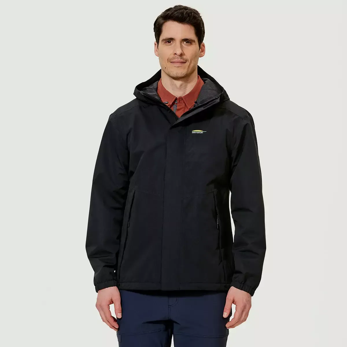 CHLOROPHYLLE - Temis Pure Black Rain Jacket, Size: Medium