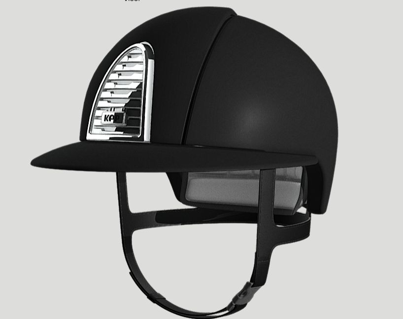 KEP - Helmet Cromo 2.0 Textile Black with Mirror grid, Size: 6 7/8