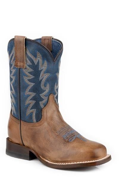ROPER - Vintage Dark Blue Little Kid&#39;s Western Boot, Size: 9