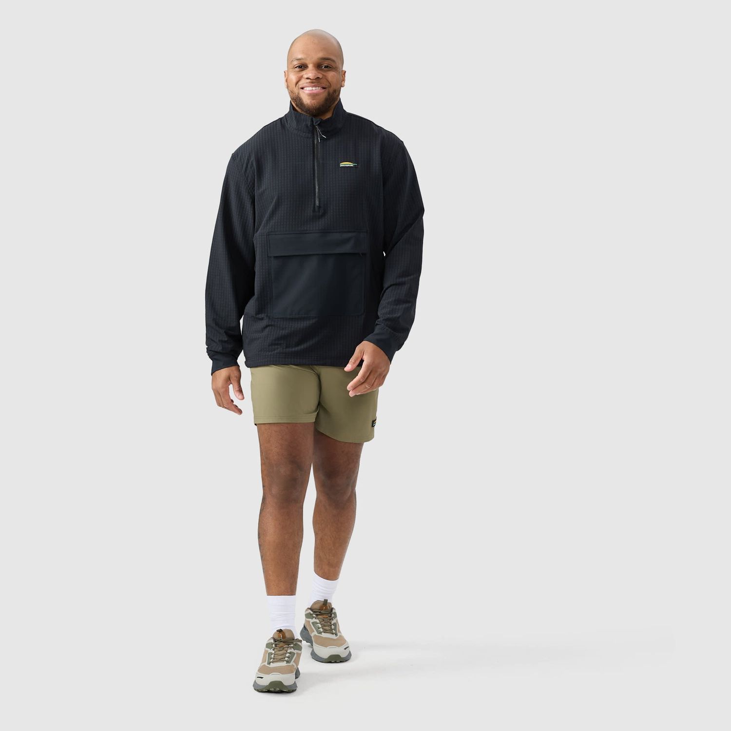 CHLOROPHYLLE - Excursion Stormfleece Pure Black Half-Zip Pullover, Size: Medium