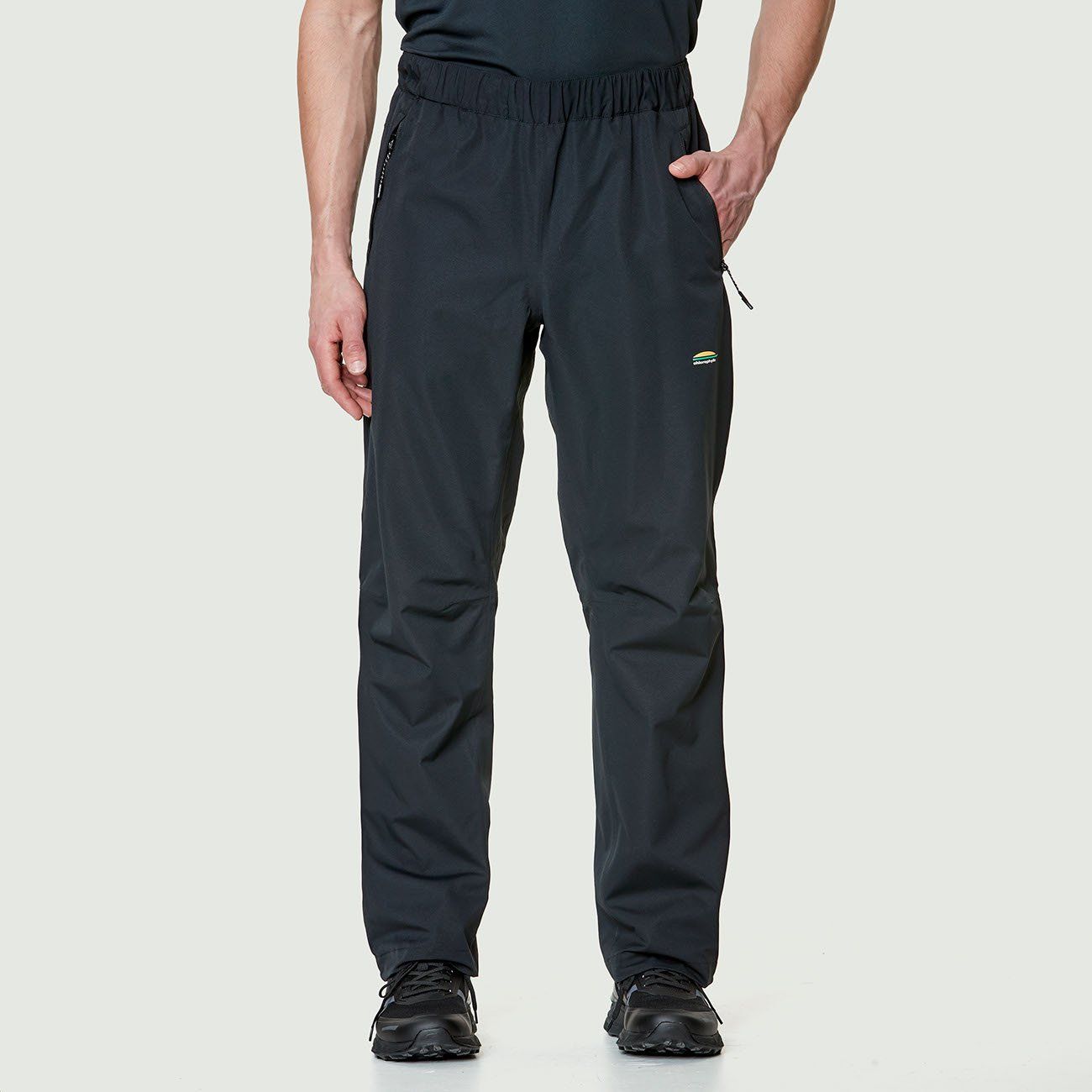 CHLOROPHYLLE - Temis Waterproof Pure Black Rain Pants, Size: Small
