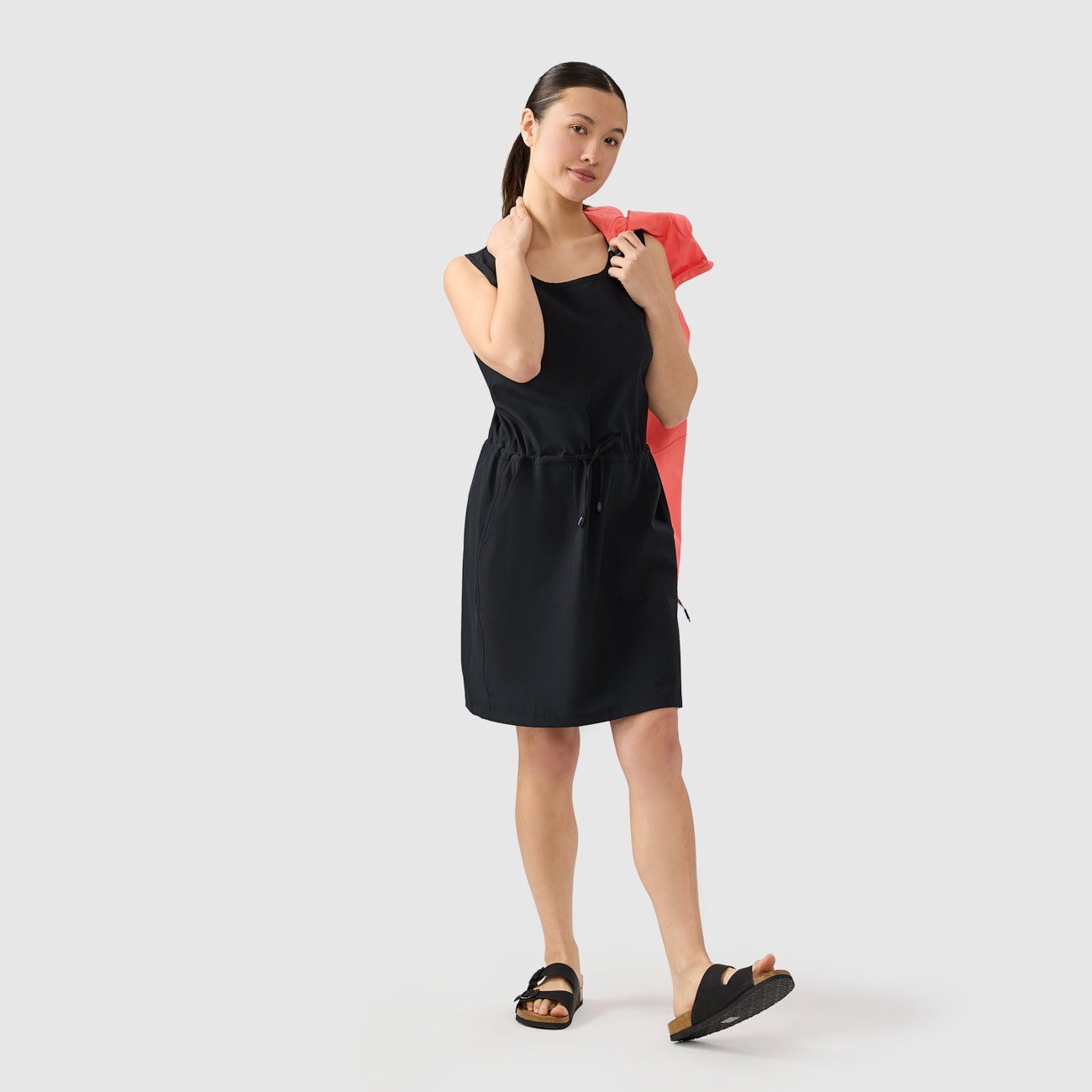 CHLOROPHYLLE - Azimuth Stretch Sleeveless Black Dress, Size: XSmall