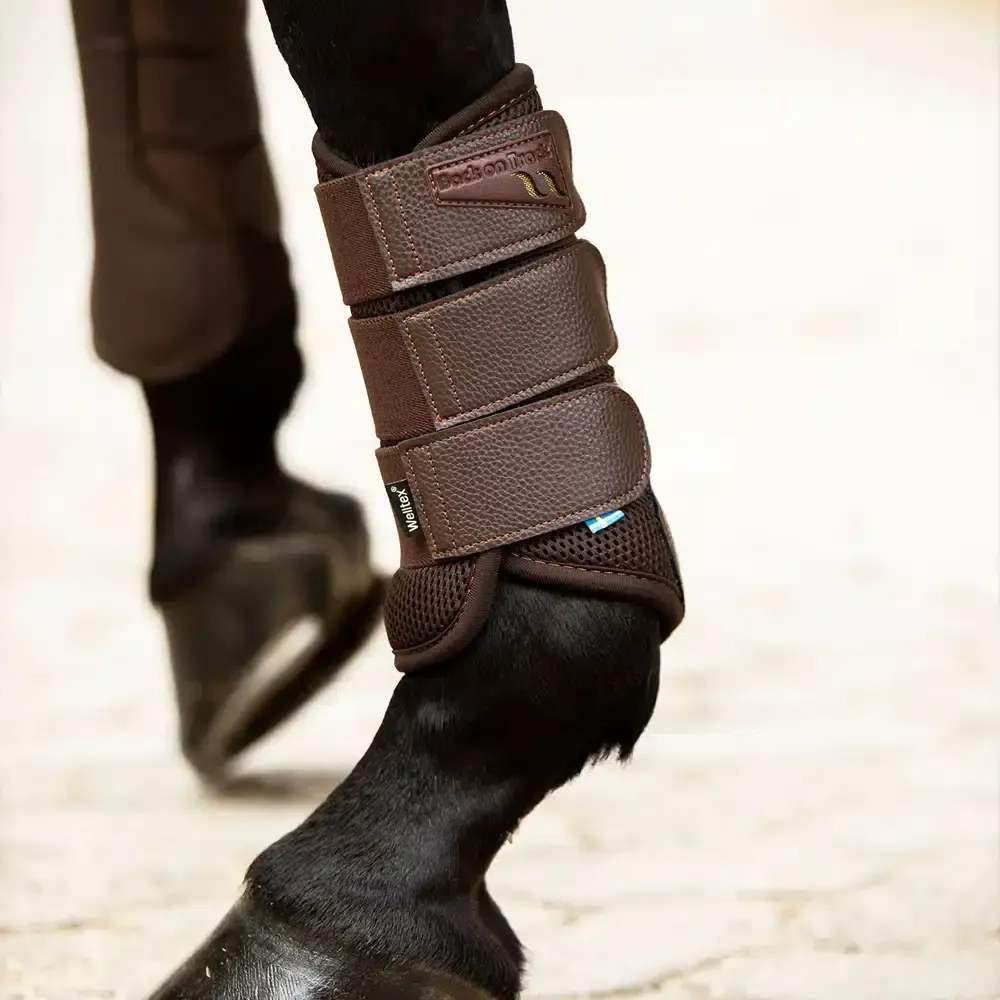 BACK ON TRACK - Brown AirFlow Brush Boots, Size: Medium
