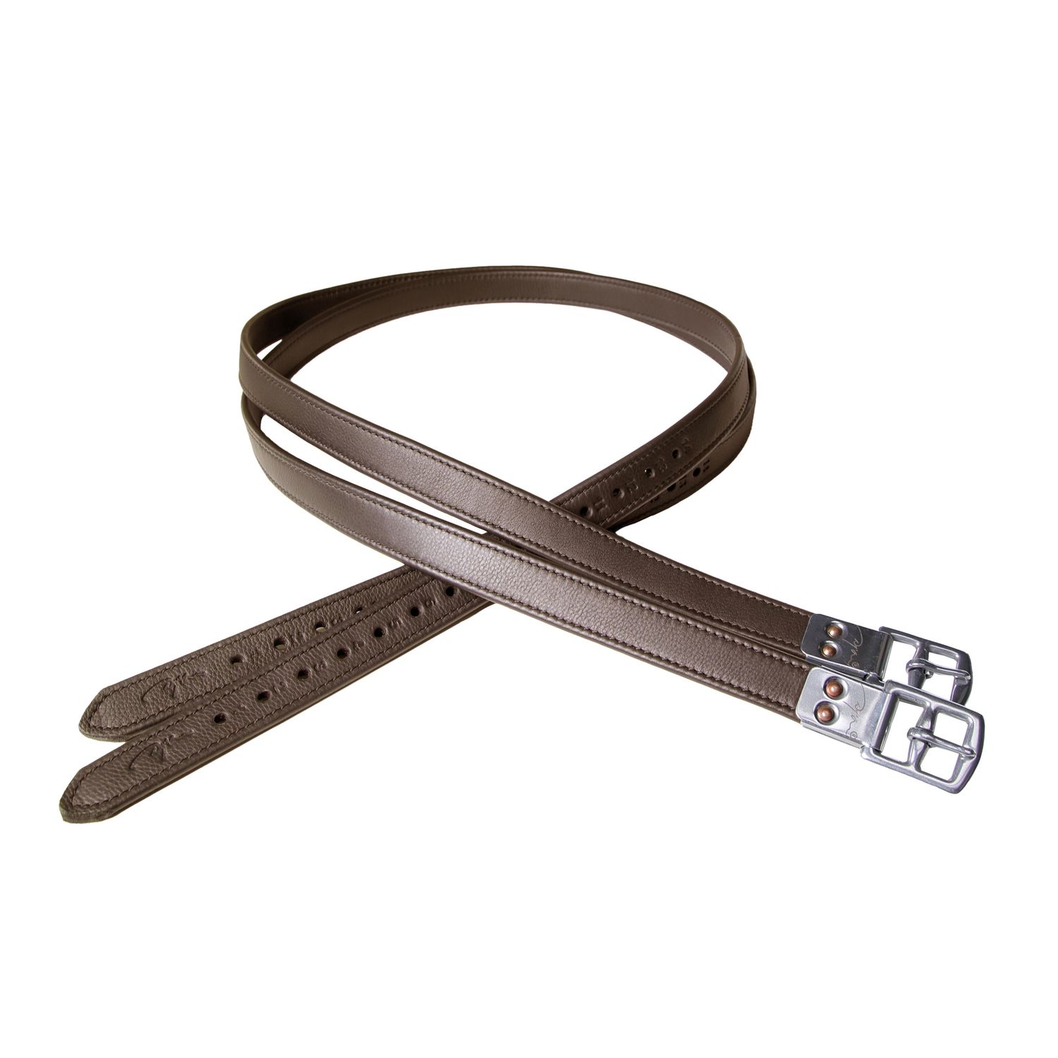 DY&#39;ON - Stirrup Leathers Premium, Size: 135 cm, Color: Brune