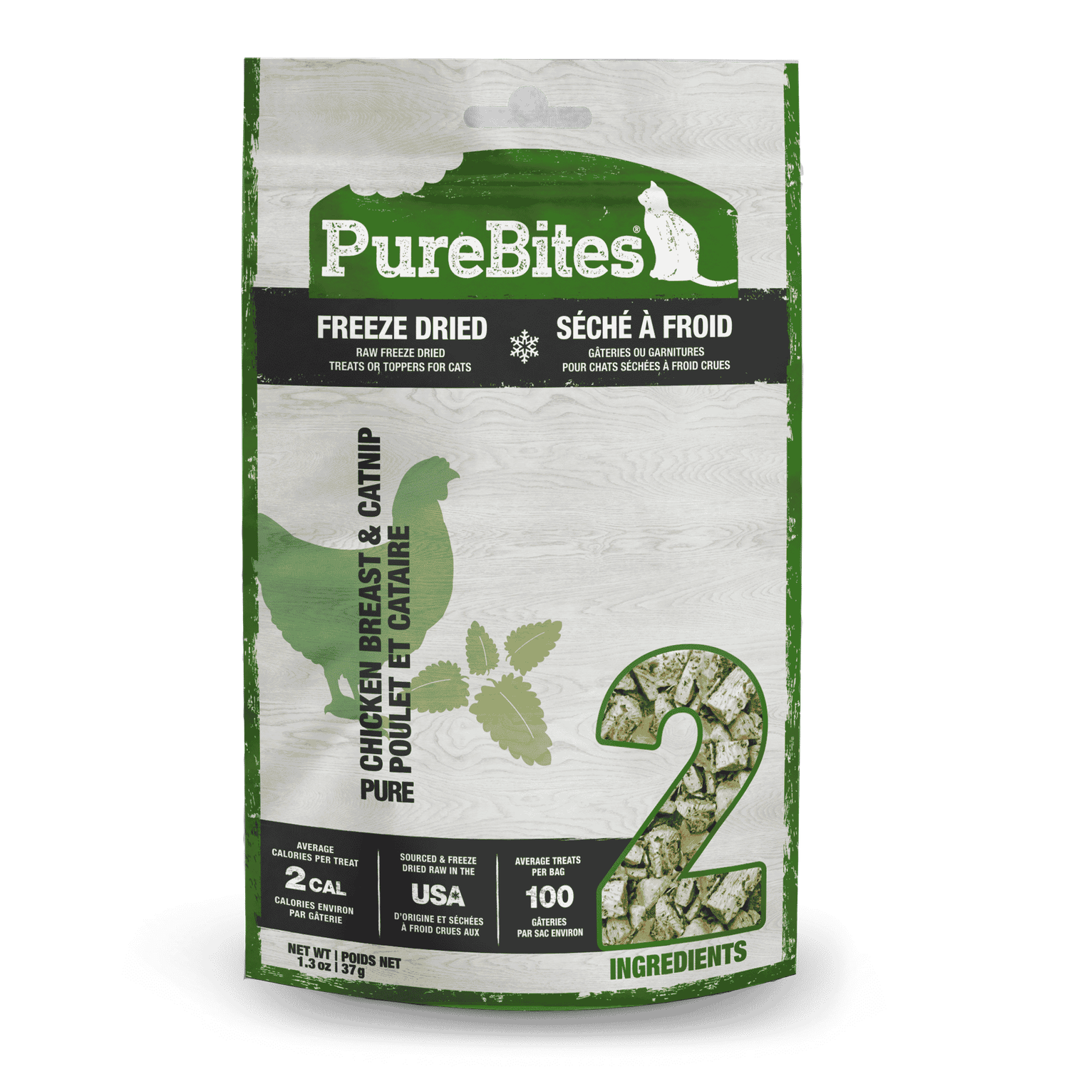 PUREBITES - Freeze Dried Chicken &amp; Catnip Bites for Cat