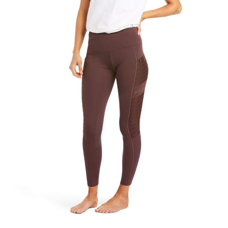 ARIAT - EOS moto Knee patch Legging - Mahogany