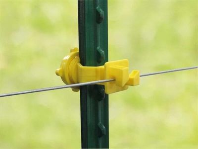 MATÉLEVAGE - T-Post screw-on insulator Yellow