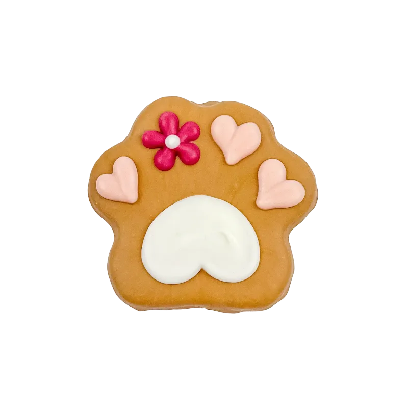 BOSCO &amp; ROXY&#39;S - Flower Paw Handmade Valentine&#39;s Day Cookies