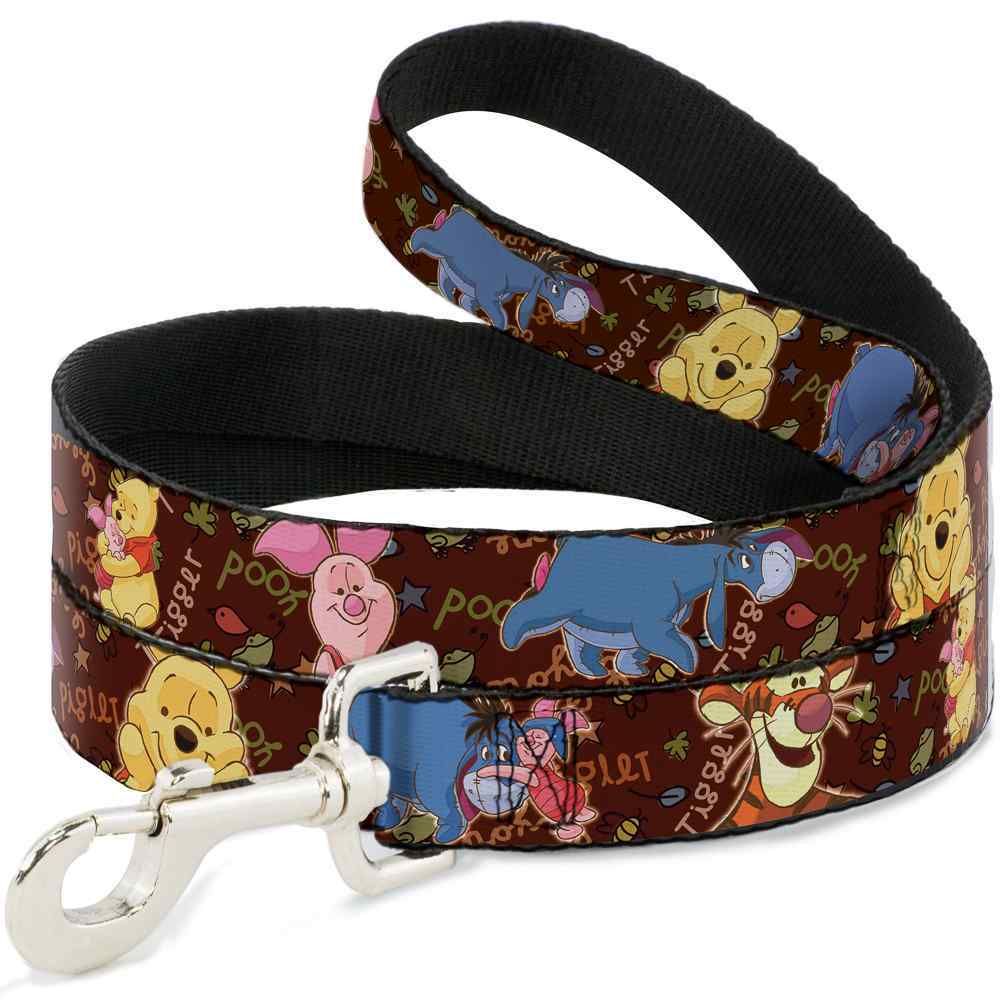 BUCKLE DOWN - LWinnie the Pooh Dog Leash, Size: 6 Pieds