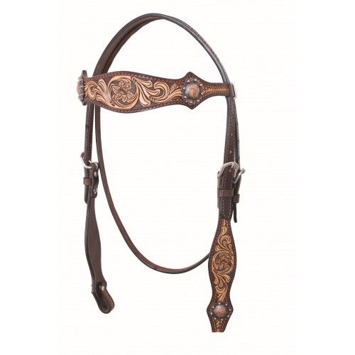 COUNTRY LEGEND - Kit western Bracelet bicolore, Type: Bride Frontale