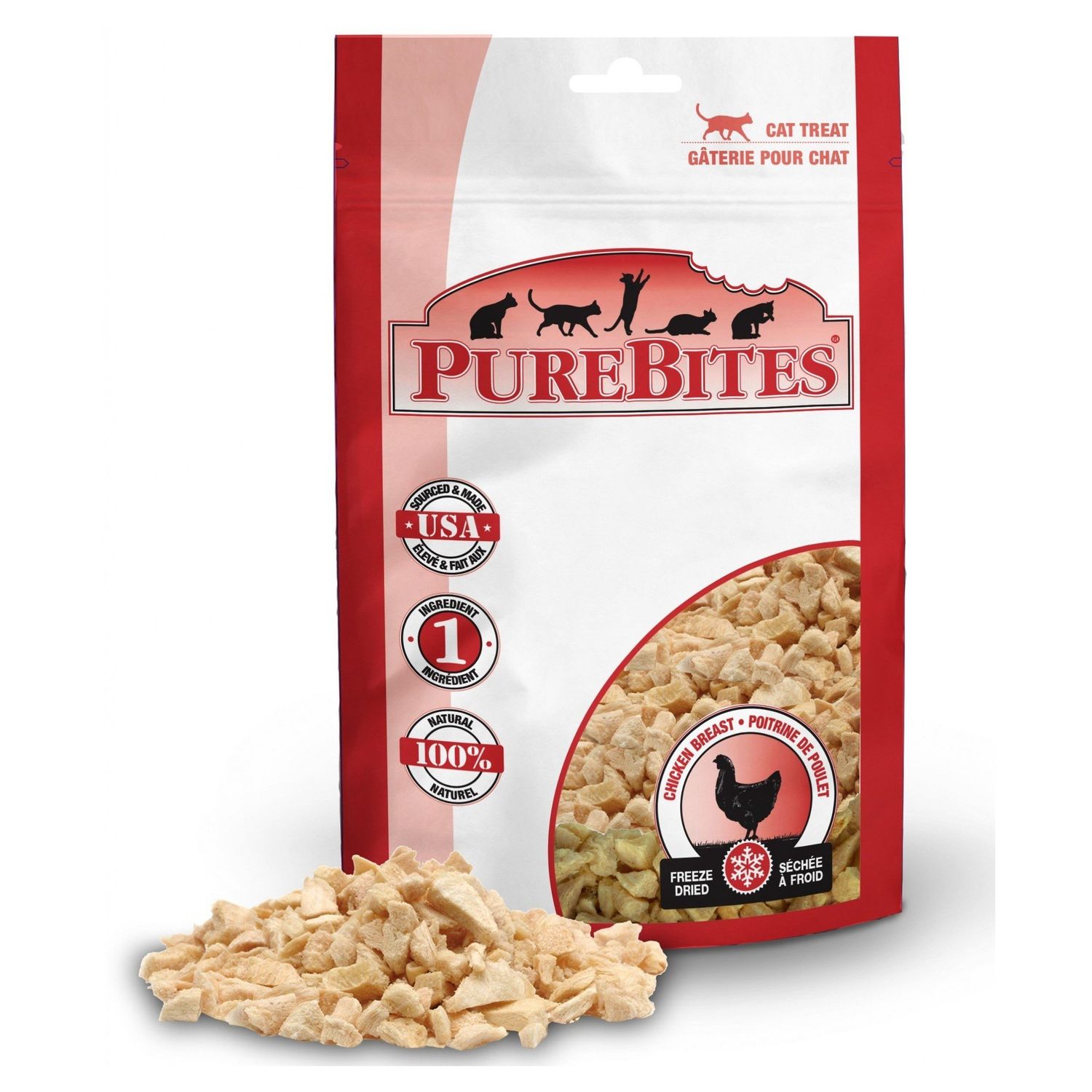 PUREBITES - Freeze Dried Chicken Bites for Cats, Format: 31g