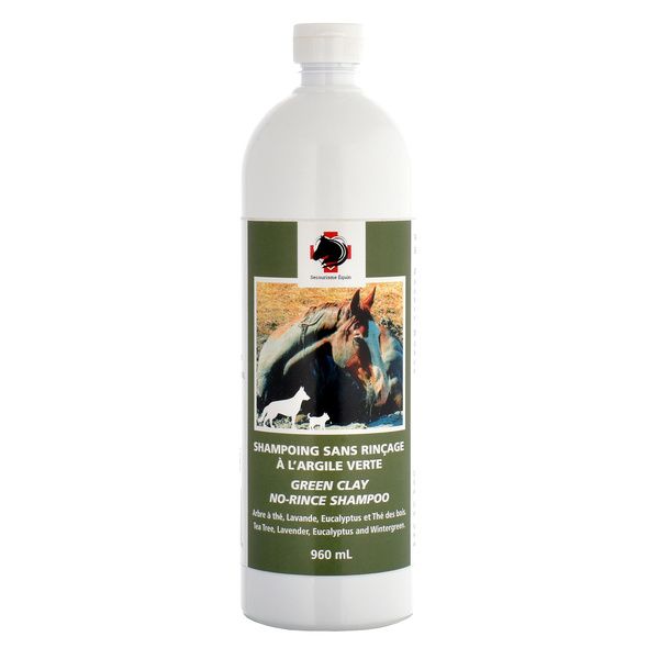 SECOURISME ÉQUIN - Green clay no-rinse shampoo
