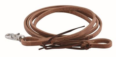 WESTERN RAWHIDE - Rêne de roping en Cuir Signature 7pi