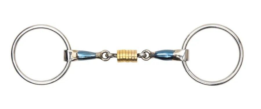 SHIRES - Blue ring bit with roller