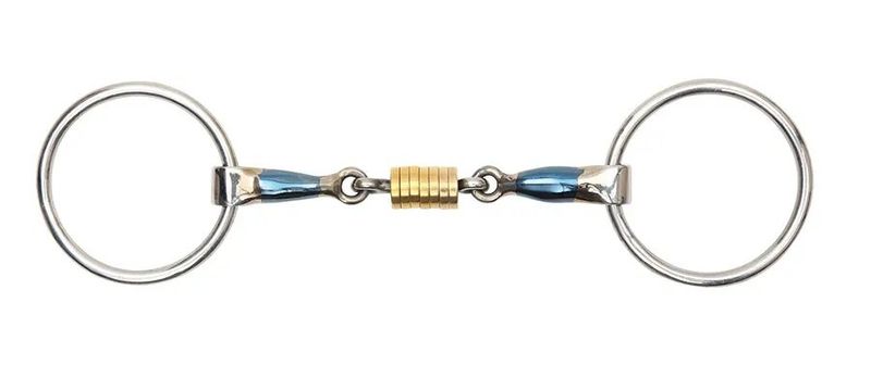 SHIRES - Blue ring bit with roller