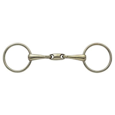 SHIRES - 18mm copper double crimped ring bit