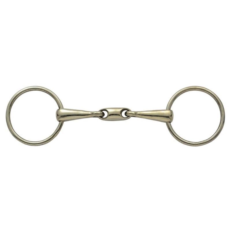 SHIRES - 18mm copper double crimped ring bit