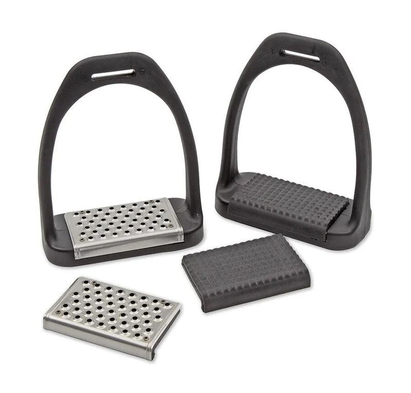 SHIRES - Lightweight stirrups with interchangeable pad