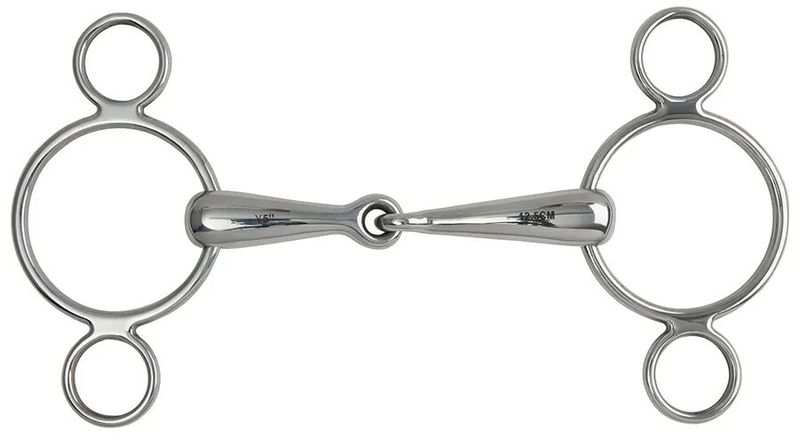 SHIRES - Three-ring gag bit