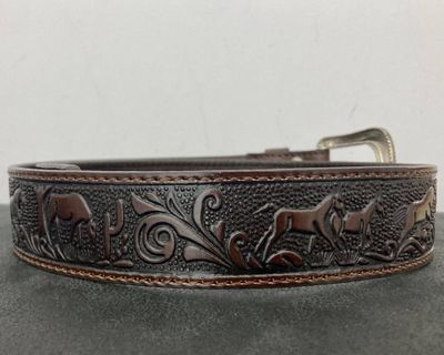 CATAWEST - Leather Belt with Horses