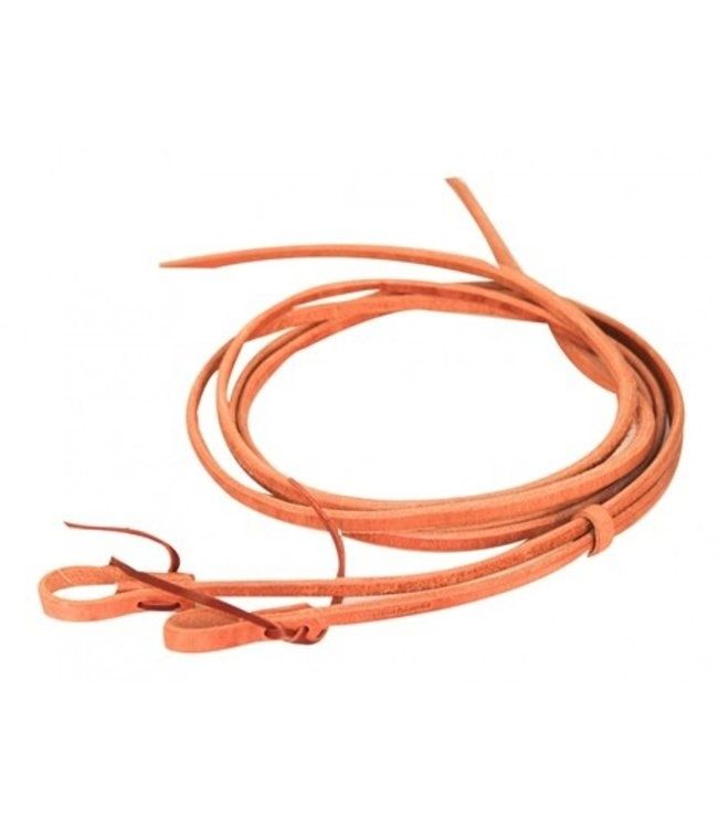 WESTERN RAWHIDE - Rênes longues en cuir Split Signature Heavy Ends