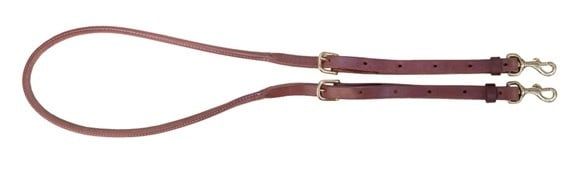 WESTERN RAWHIDE - Rêne fermée ajustable en cuir 5pi