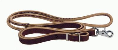 WESTERN RAWHIDE - Rêne en cuir Latigo Roping 7pi