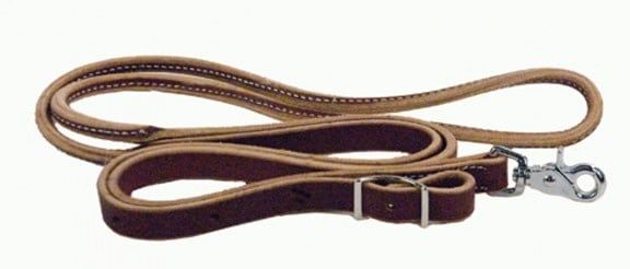 WESTERN RAWHIDE - Rêne en cuir Latigo Roping 7pi