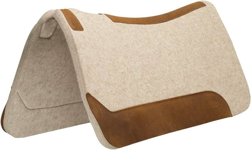 WEAVER - Contoured Wool Blend Felt Saddle Pad
