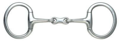 SHIRES - French link Eggbutt Double curved bit