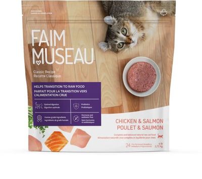 FAIM MUSEAU - Recette pour Chat Poulet &amp; Saumon