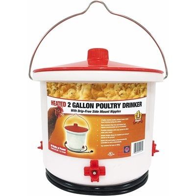 FARM INNOVATORS - 2 Gallon Heated Electric Poultry Waterer