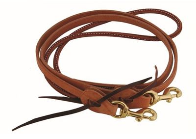 WESTERN RAWHIDE - Rêne en cuir Latigo de Barils