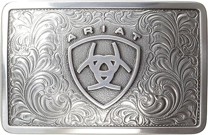 ARIAT - Rectangle Filigree Belt Buckle