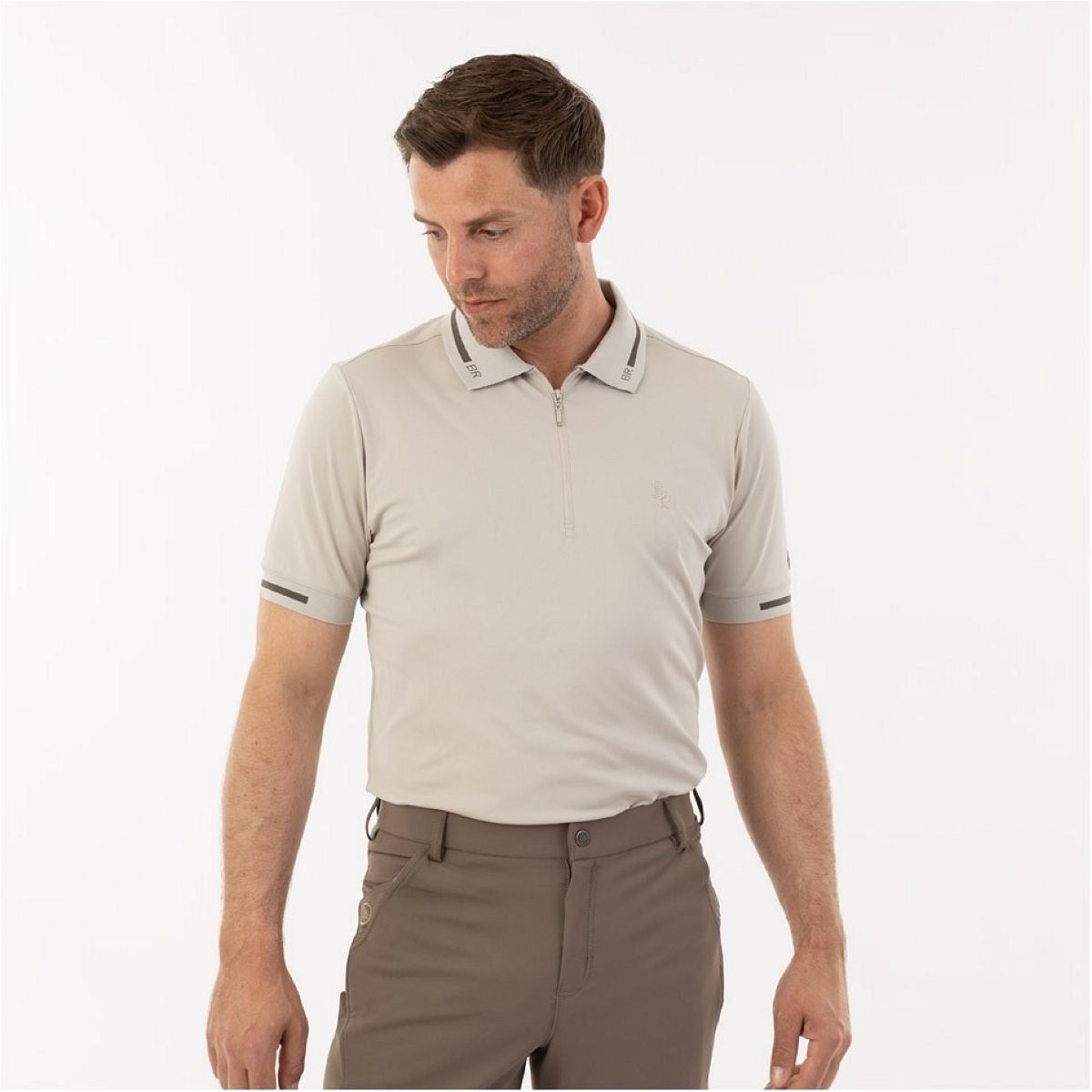 BR EQUESTRIAN - Ethan Polo Shirt Dove