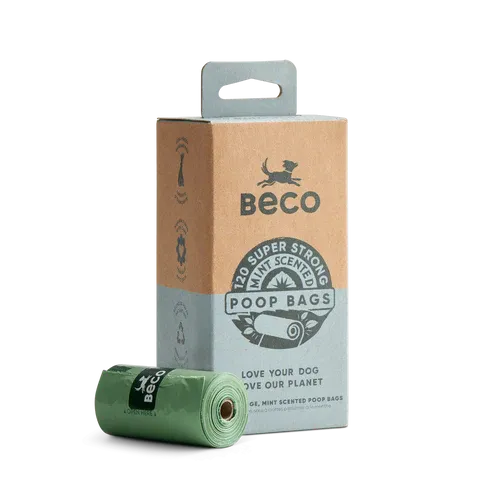 BECO PETS - Biodegradable Mint Scent Poop Bags