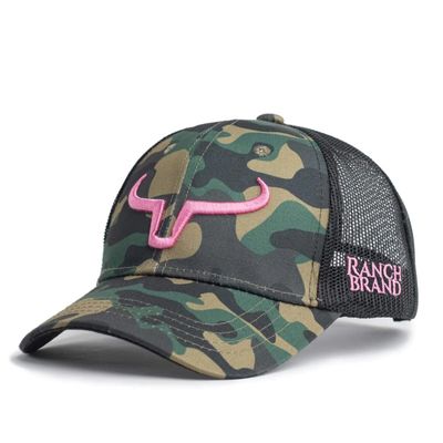 RANCH BRAND - Ponytail Camo Western Cap