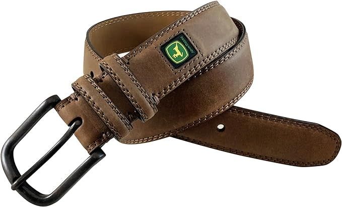 JOHN DEERE - Sports Crazy Horse Leather Belt
