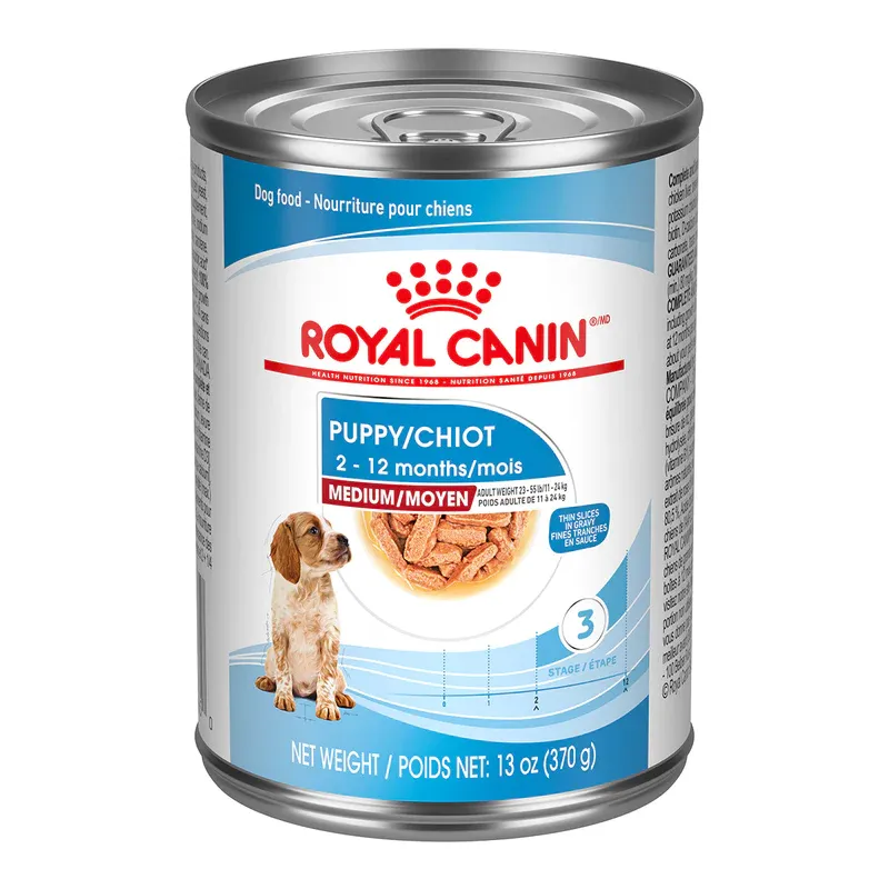 ROYAL CANIN - Medium Puppy Thin Slices in Gravy Canned Dog Food