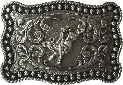 M&amp;F WESTERN - Bull Rider Edge Rectangle Belt Buckle