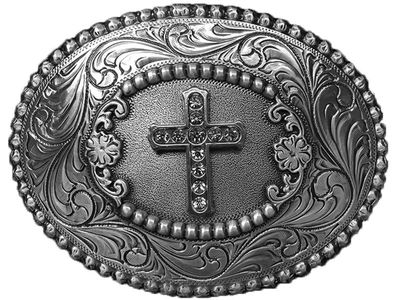 NOCONA - Blazin Cross Oval Buckle