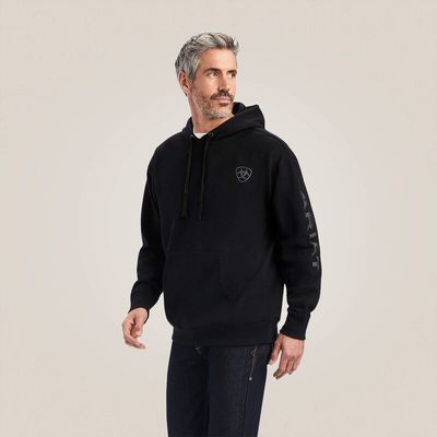 ARIAT - Logo SuperSoft Fleece Black Hoodie