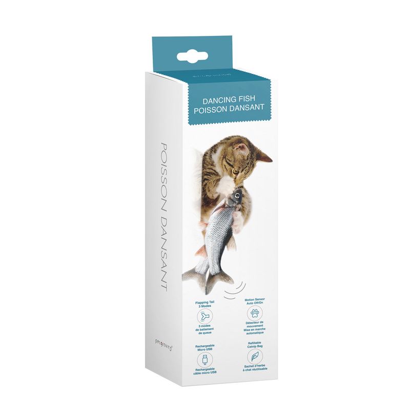 PETGRAVITY - Dancing Fish - Interactive Toy for Cats