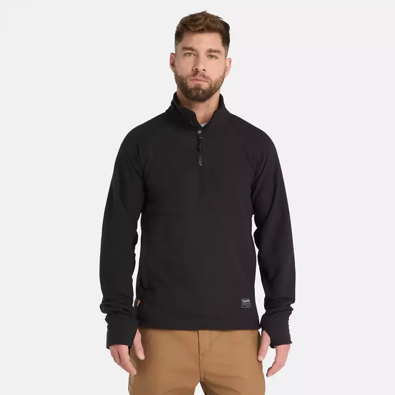 TIMBERLAND - Men&#39;s Irvine 1/4-Zip Waffle Fleece Jacket